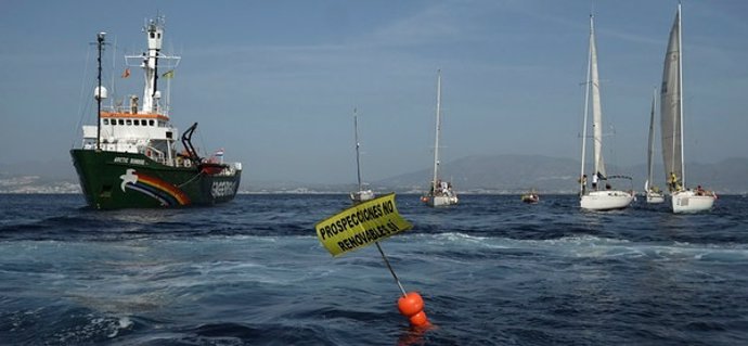 Greenpeace, Prospecciones Costa del Sol, Mar de Alborán, Mijas, Gas