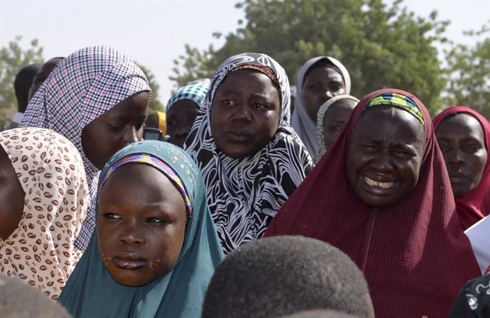 Madres de las niñas secuestradas por Boko Haram