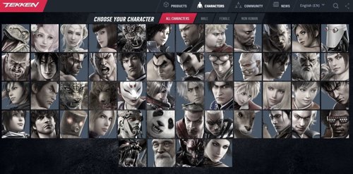 Tekken (recurso elenco luchadores)