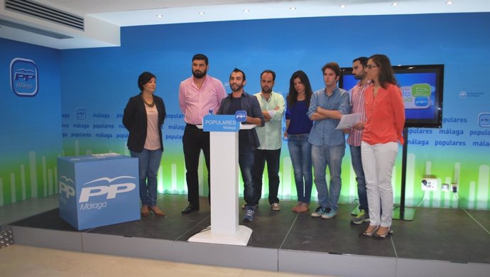 Rueda de prensa de NNGG en Málaga enrique rodríguez