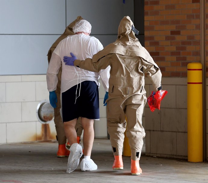 Traje ébola en Estados Unidos