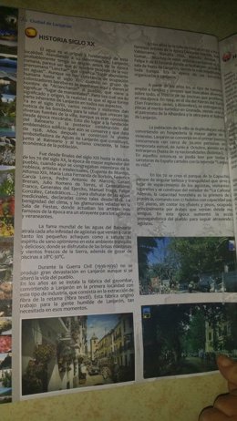Página de una revista de Lanjarón
