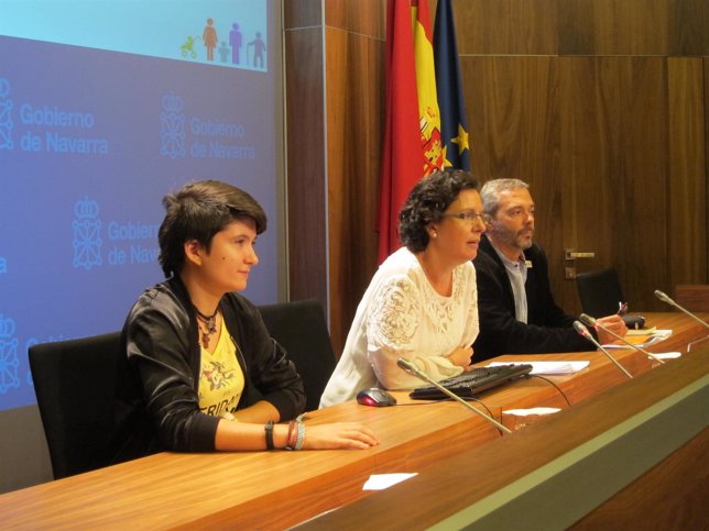 Naroa Ramírez, Teresa Nagore y Txuma Uribe.