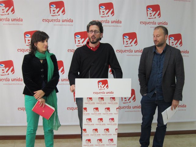 Yolanda Díaz, Carlos Portomeñe y Ramón Vázquez (Esquerda Unida)
