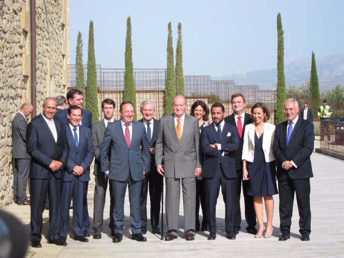 Don Juan Carlos inaugura Castillo de Ygay de Marqués de Murrieta