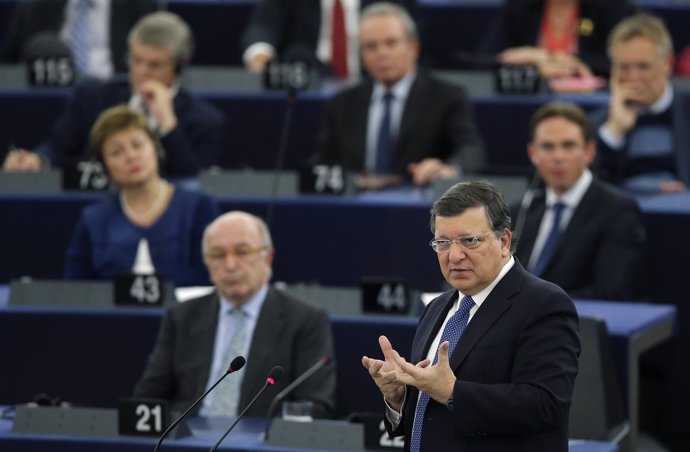 Jose Manuel Durao Barroso en su último discurso ante la Eurocámara