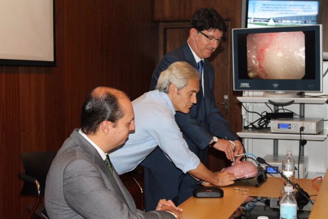 Presentación de un simulador facial en el CCMI de Cáceres