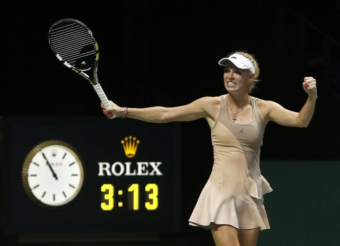 Caroline Wozniacki en el torneo de maestras
