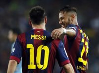 Messi y Neymar afinan antes del 'clásico'