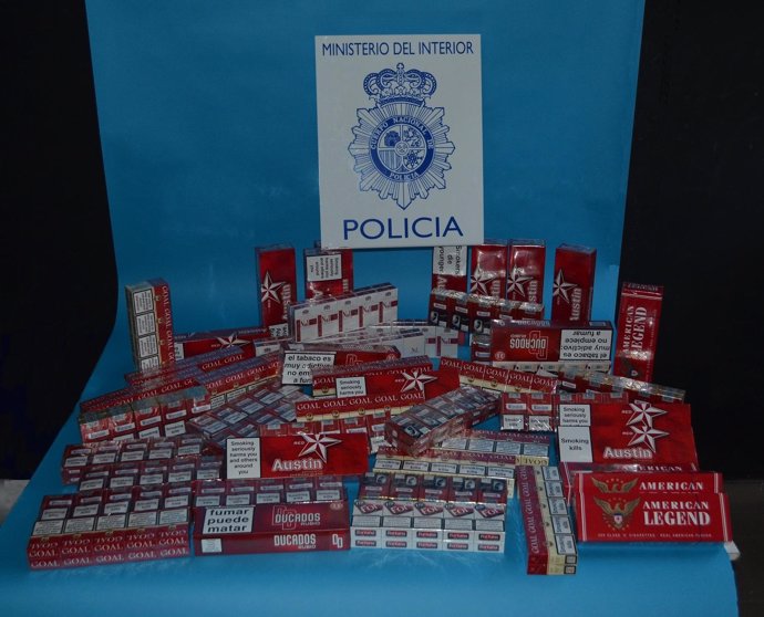 Tabaco intervenido en un quiosco de Córdoba