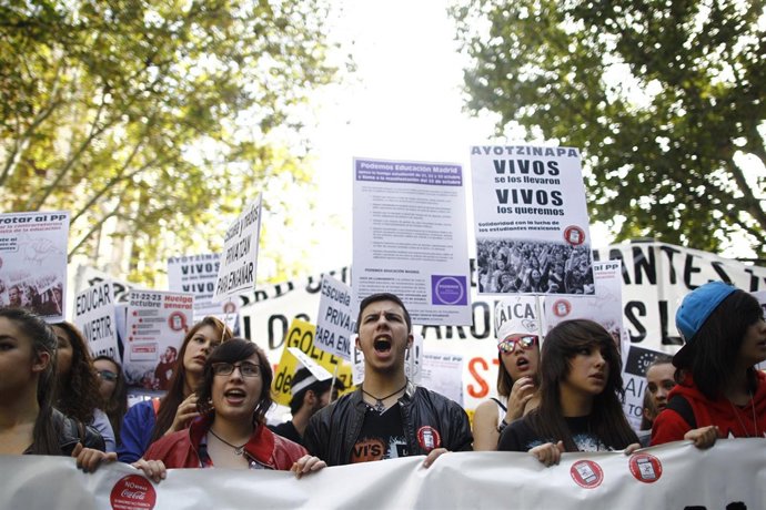 Manifestación de Estudiantes en Madrid