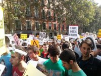 Estudiantes madrileños se echan a la calle contra la LOMCE