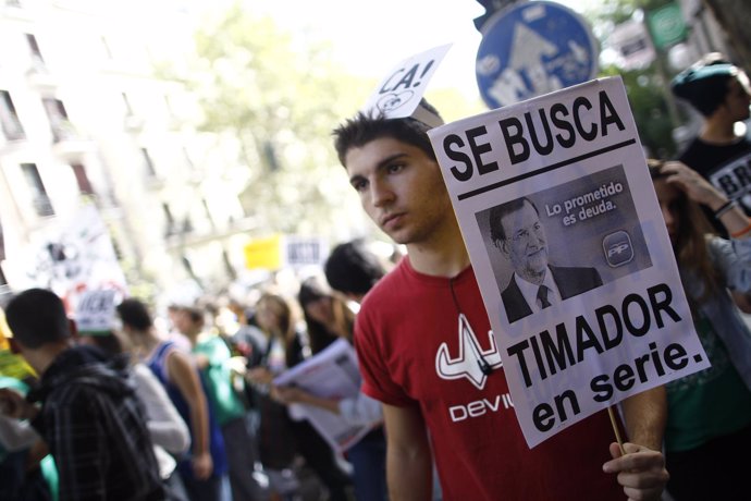 Manifestación de Estudiantes en Madrid