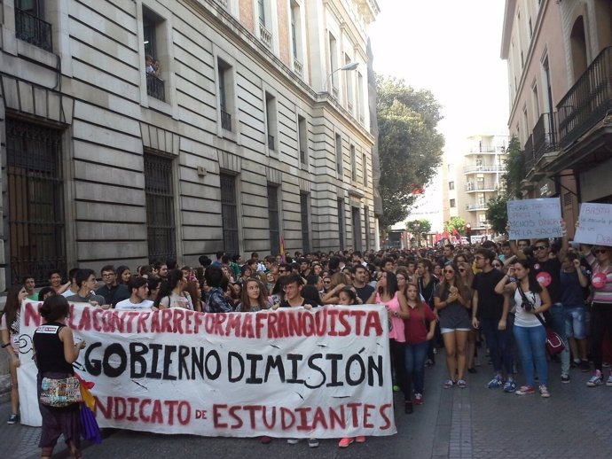 Manifestación de Estudiantes en Sevilla