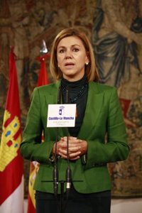 Cospedal, "tranquila" tras la imputación de Molina