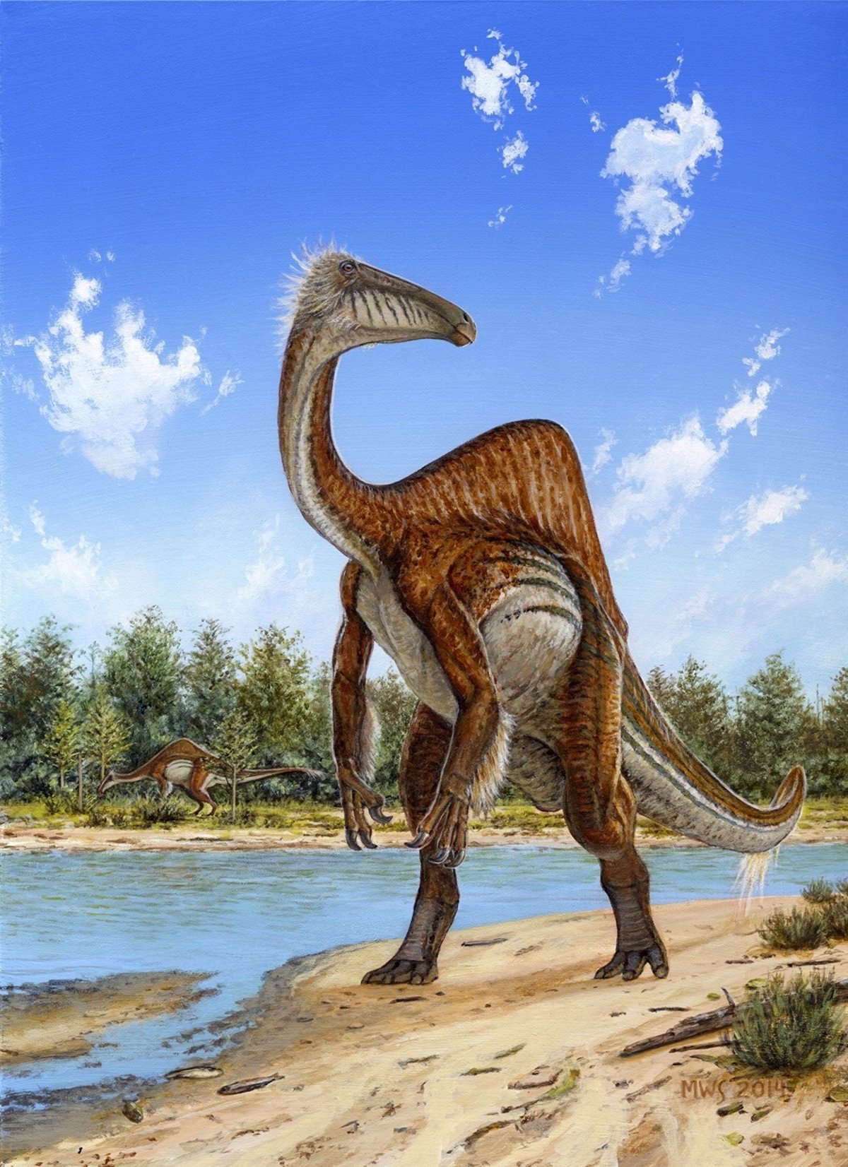 Reconstruyen un dinosaurio con forma de avestruz