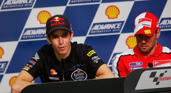 Alex Márquez en rueda de prensa en Sepang