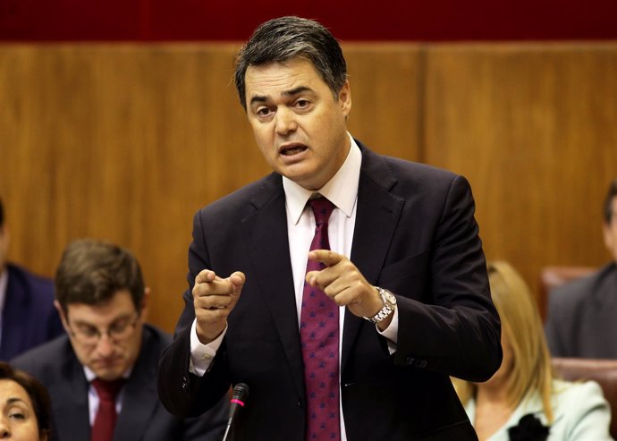 Carlos Rojas en el Parlamento andaluz