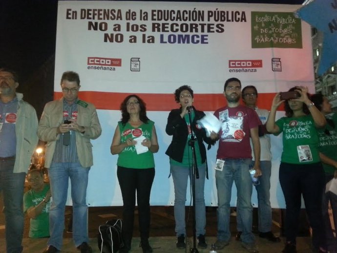 Marcha estudiantil en Madrid contra la LOMCE