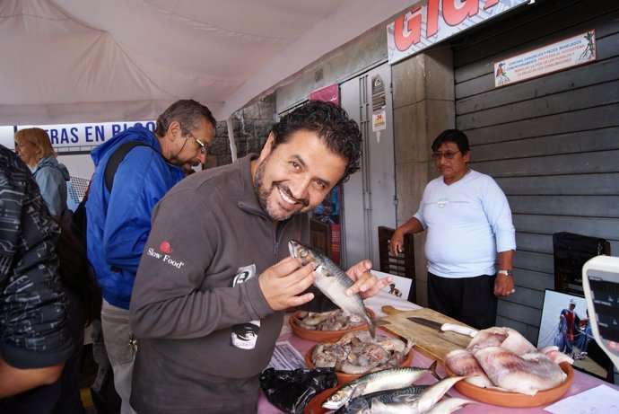 El chef Esteban Tapia de Ecuador. 