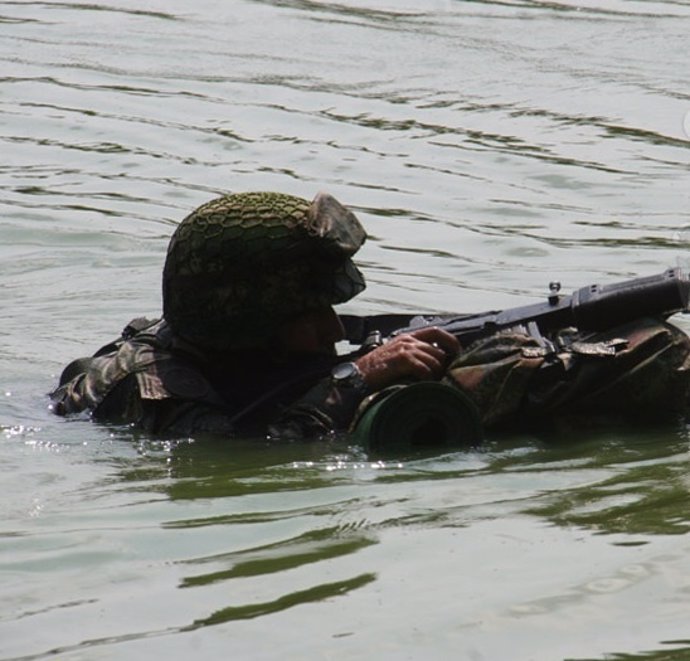 Un soldado colombiano murió ahogado