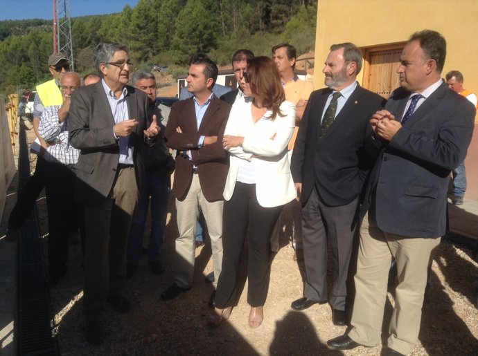 Visita de Carmen Crespo y Manuel Romero a la Presa de Siles (Jaén)