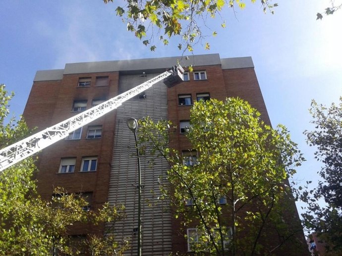 Imagen del inmueble que ha sufrido el incendio