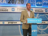 El PP subraya que el proyecto del aeródromo de Cáceres es "realista y eficiente"