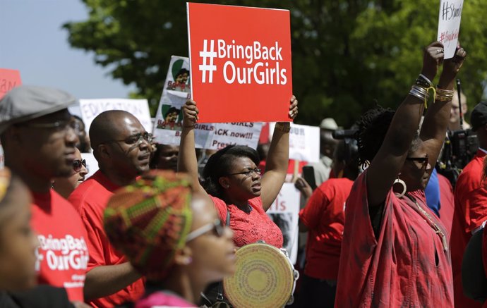 Protestas por el secuestros de niñas en Nigeria por Boko Haram