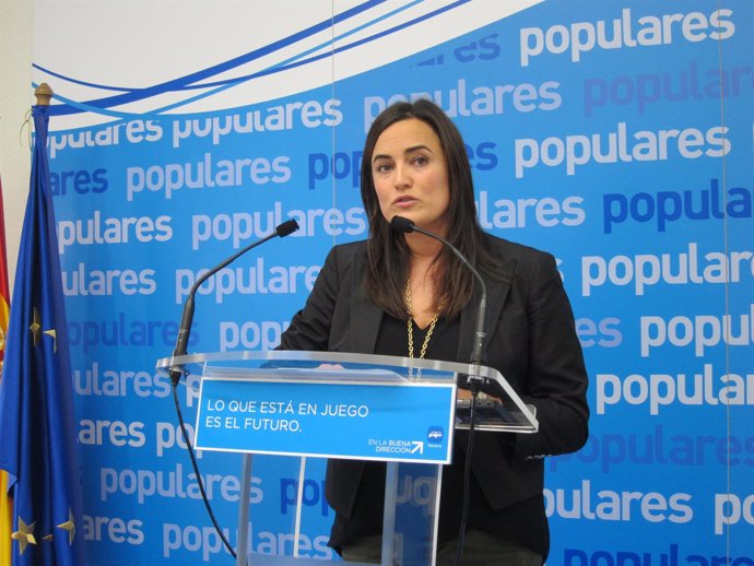 La portavoz del PPN, Cristina Sanz.