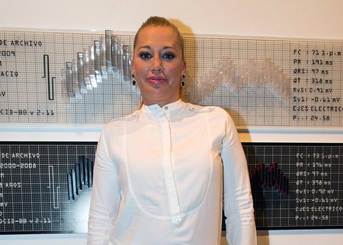 Belen Esteban en la inauguración de la tienda de Leo Miralles