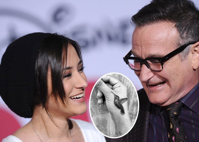 Zelda Williams y su tatuaje de colibrí, el recuerdo a su padre Robin Williams