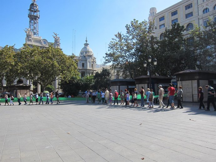 Manifestación de asociaciones de enfermos mentales en Valencia