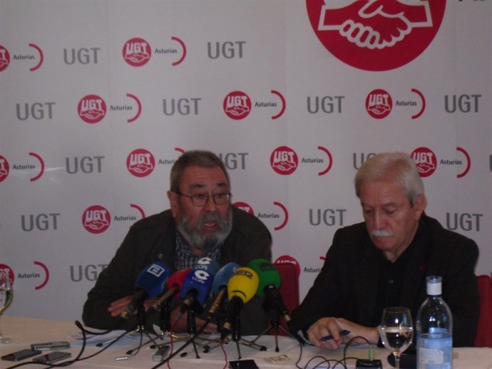 Cándido Mendez y Justo Rodríguez Braga (UGT)