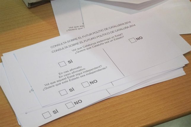 Papeletas de la consulta del 9N