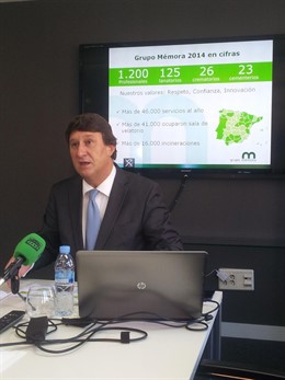 El vicepresidente de la empresa funeraria Grupo Mémora, Eduardo Vidal