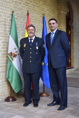 Fernández Rey y el delegado del Gobierno andaluz.