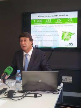 El vicepresidente de la empresa funeraria Grupo Mémora, Eduardo Vidal