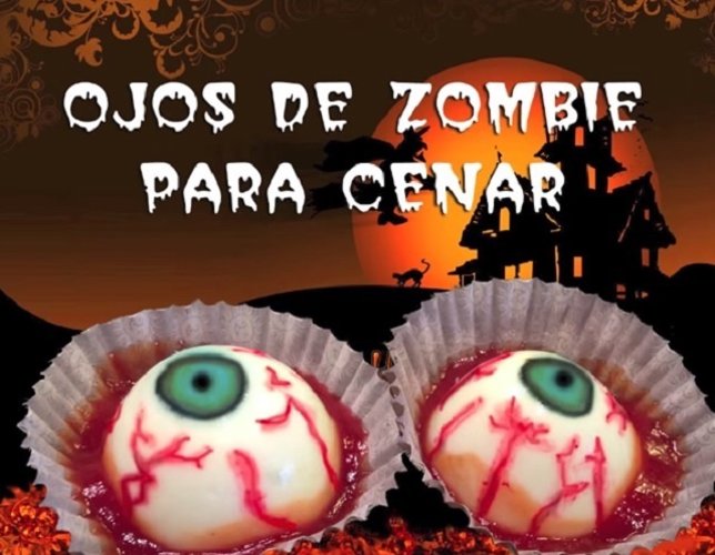 Ojos de zombie - Recetas para Halloween
