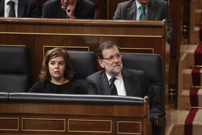 Santamaría y Mariano Rajoy