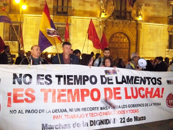 Concentración contra la corrupción en León