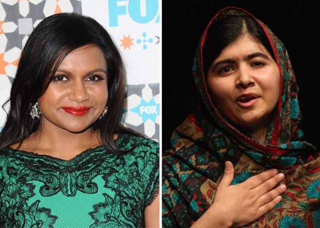 Mindy Kaling confundida con el Premio Nobel de la Paz, Malala