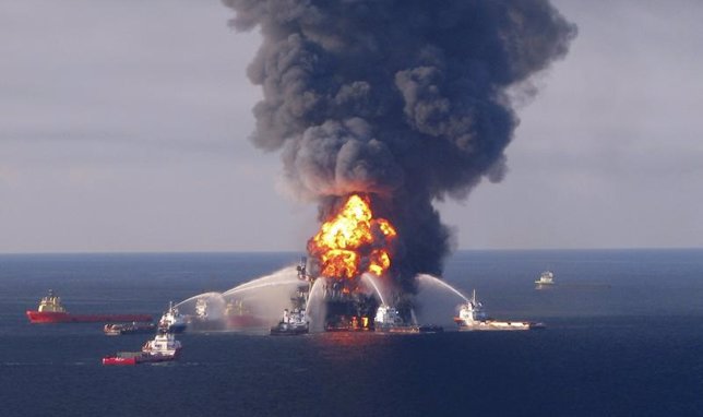 Plataforma de petróleo golfo de méxico