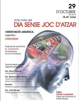 Cartel día sin juegos de azar