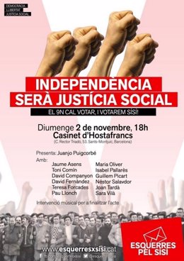 Acto central de Esquerres pel Sí Sí