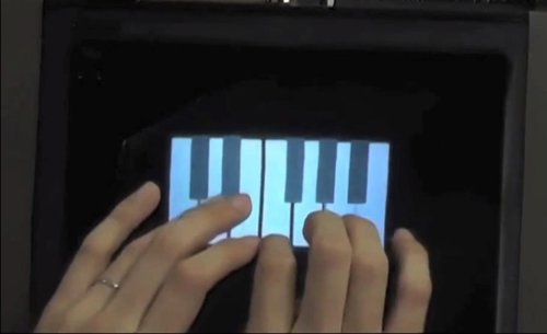 Pantalla holográfica con ultrasonidos