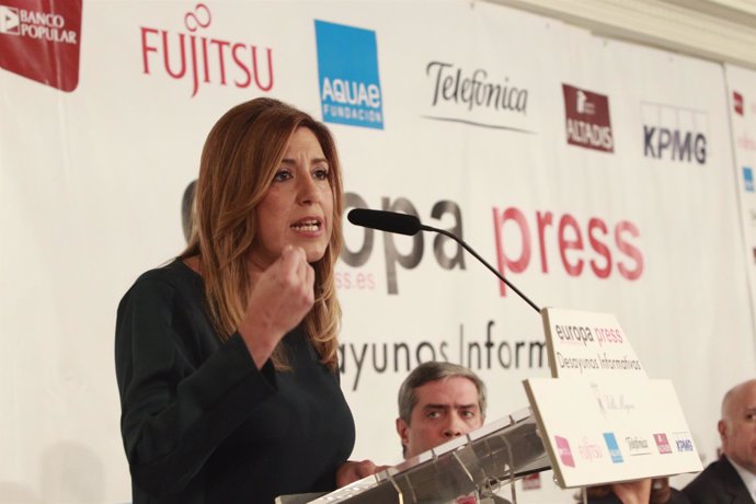 Susana Díaz en los Dessayunos de Europa Press