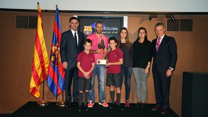 Mascherano, Bartomeu y la familia de Aldo Rovira