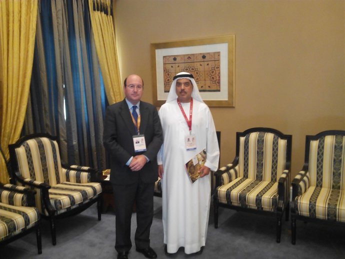  Rafael Navas Con El Presidente De La Cámara De Comercio De Dubai
