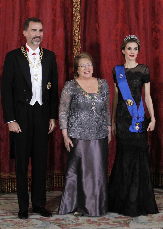 Reyes con presidenta de chile